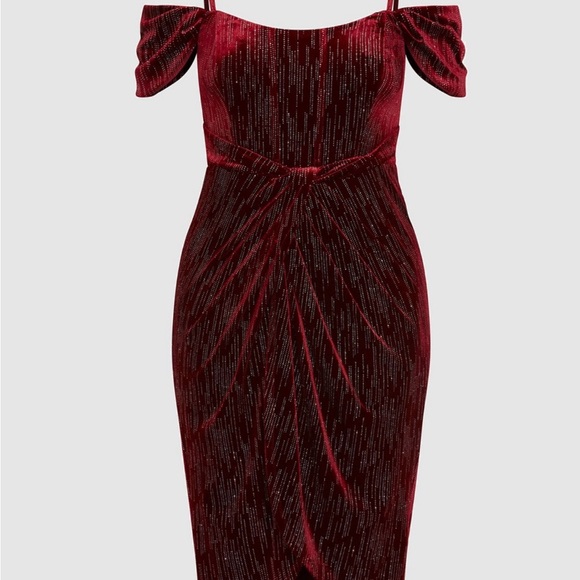 Stunning City Chic Jayla Dress -Berry size 18 NWT - Picture 6 of 10